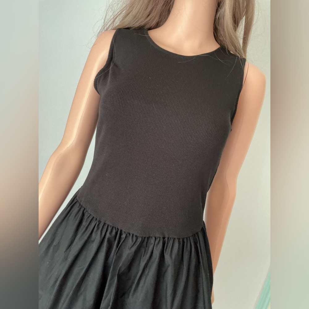 ASOS Black Sleeveless Mini Dress Sz M - Picture 6 of 13